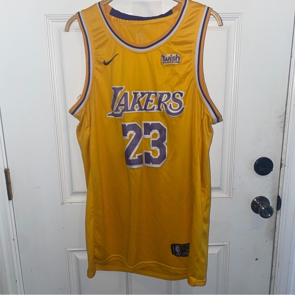 Lebron James Lakers Nike Wish Sponsor NBA Jersey Sz 54 - Picture 5 of 7